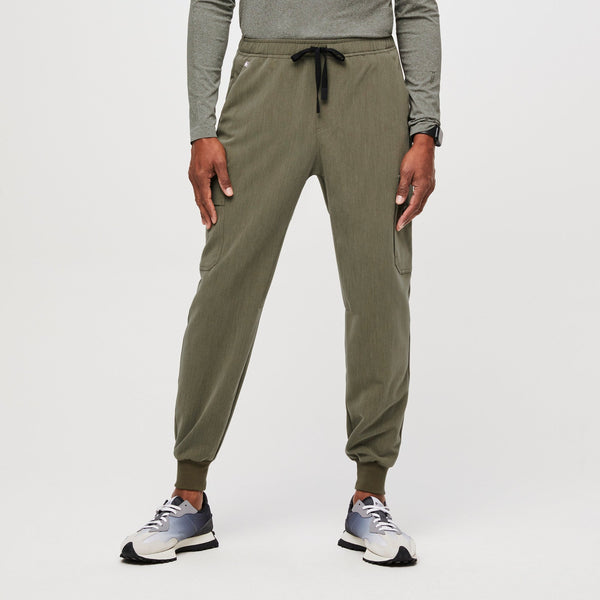 men's Heather Olive Classic Tansen™ Utility - Cargo Jogger Scrub Pants