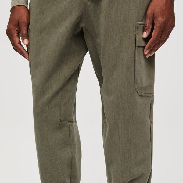 men's Heather Olive Classic Tansen™ Utility - Cargo Jogger Scrub Pants