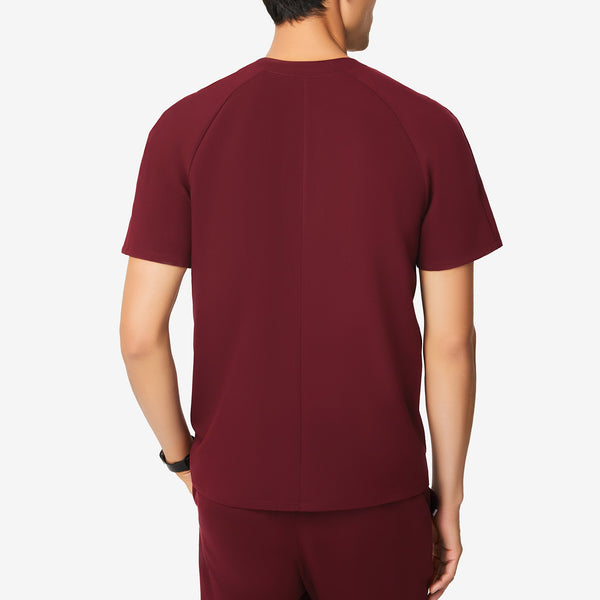 men's Burgundy Cobar - Raglan Scrub Top