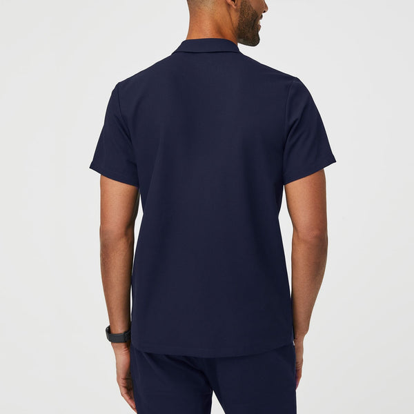 men's Navy Dothan - Classic Polo Scrub Top