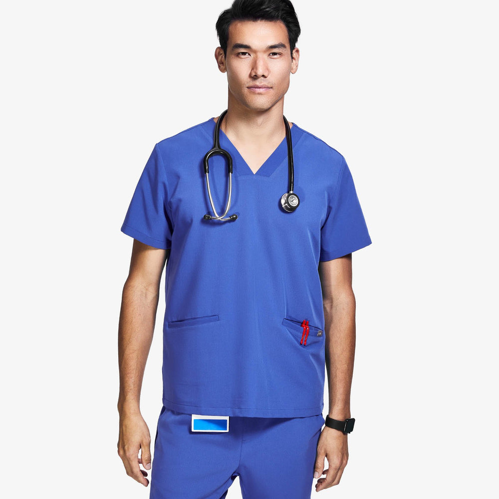 men's Denim Jimeta - V-Neck Scrub Top