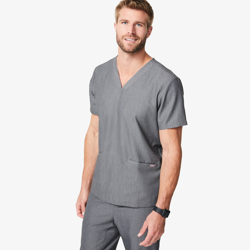 men's Graphite Jimeta - V-Neck Scrub Top