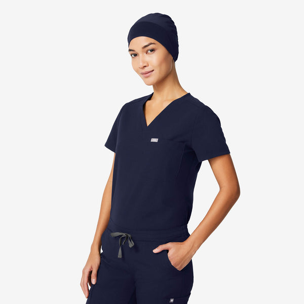 Navy Modern - Expandable Scrub Cap