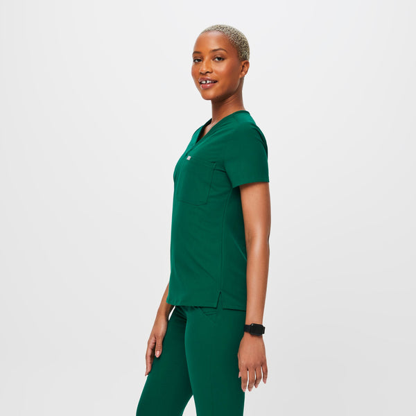 women's Hunter Green Catarina™- One-Pocket Scrub Top (3XL - 6XL)