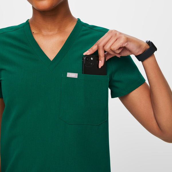 women's Hunter Green Catarina™ - One-Pocket Scrub Top