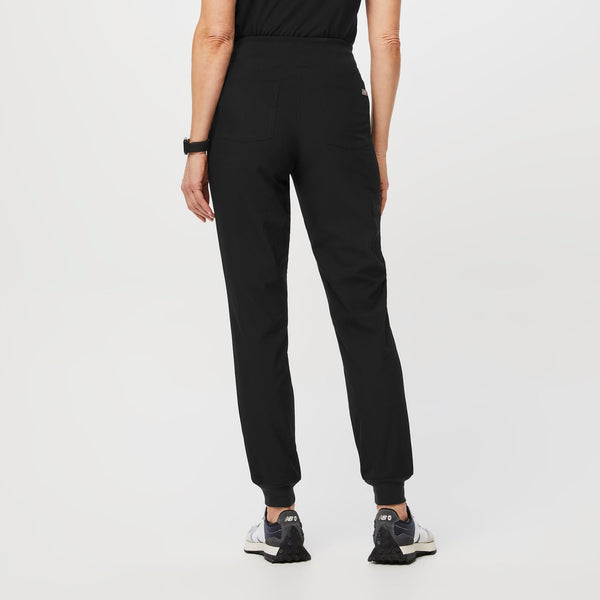 women's Black FREEx™ Lined Zamora™ High Waisted - Jogger Scrub Pants