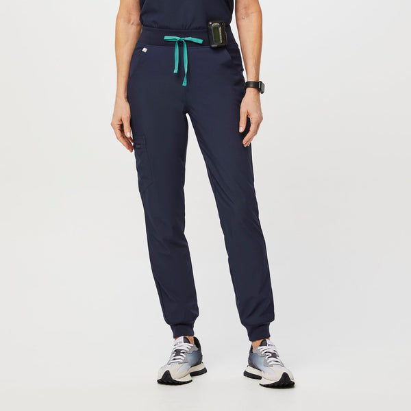 women's Navy FREEx™ Lined Zamora™ High Waisted - Jogger Scrub Pants