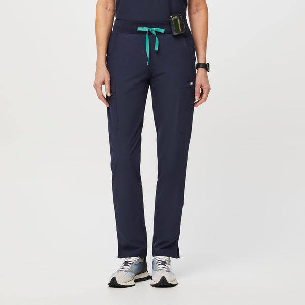 women's Navy FREEx™ Lined Yola™ - Skinny Scrub Pants 2.0