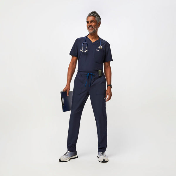 men's Navy Slim Cairo™ FREEx™ Lined - Cargo Scrub Pants