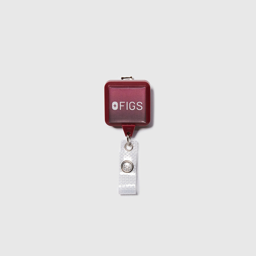 Mauve FIGS Square Badge Reel