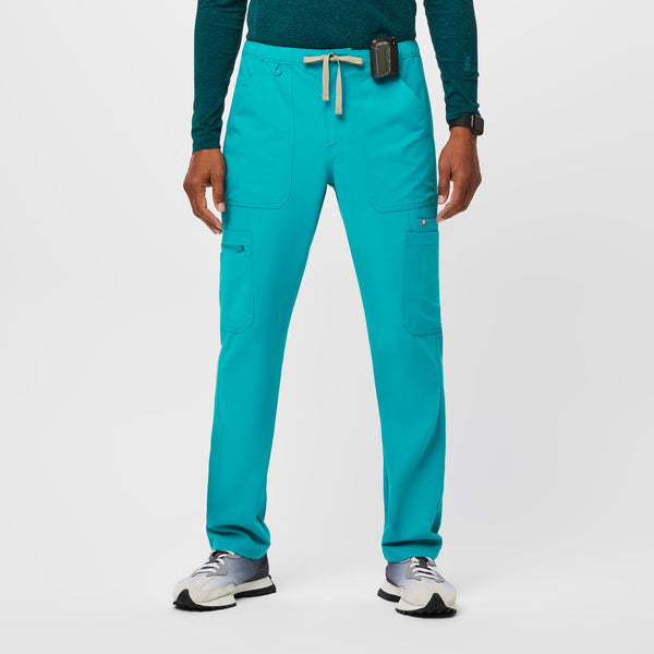 men's Teal Cairo™- Short Cargo Scrub Pants