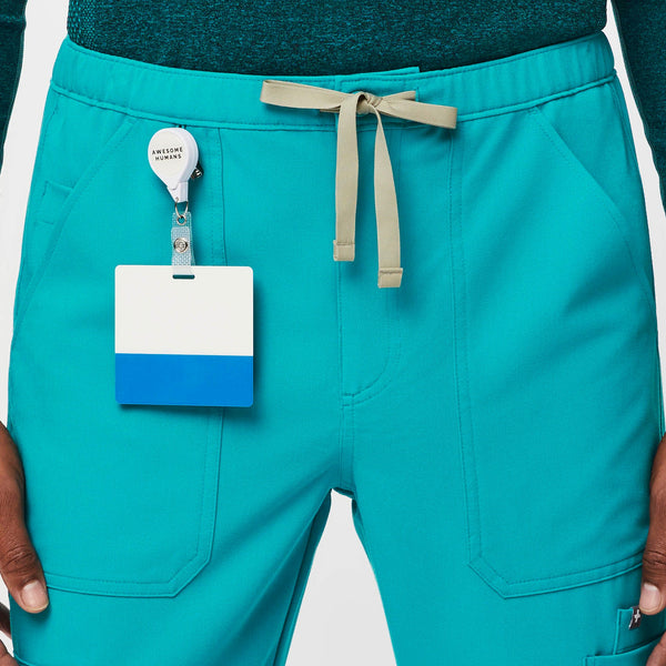 men's Teal Cairo™- Short Cargo Scrub Pants