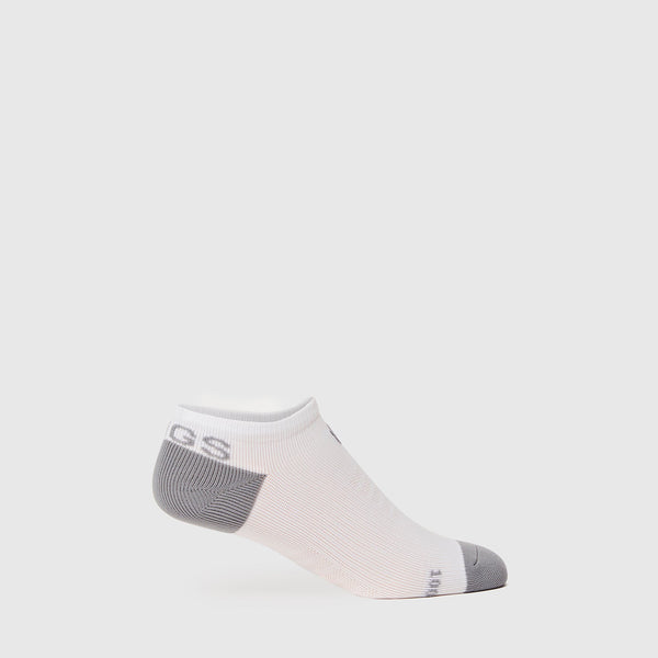 Men's White Solid Ankle Socks