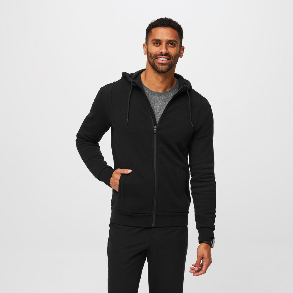 Men's Black Essential Hoodie