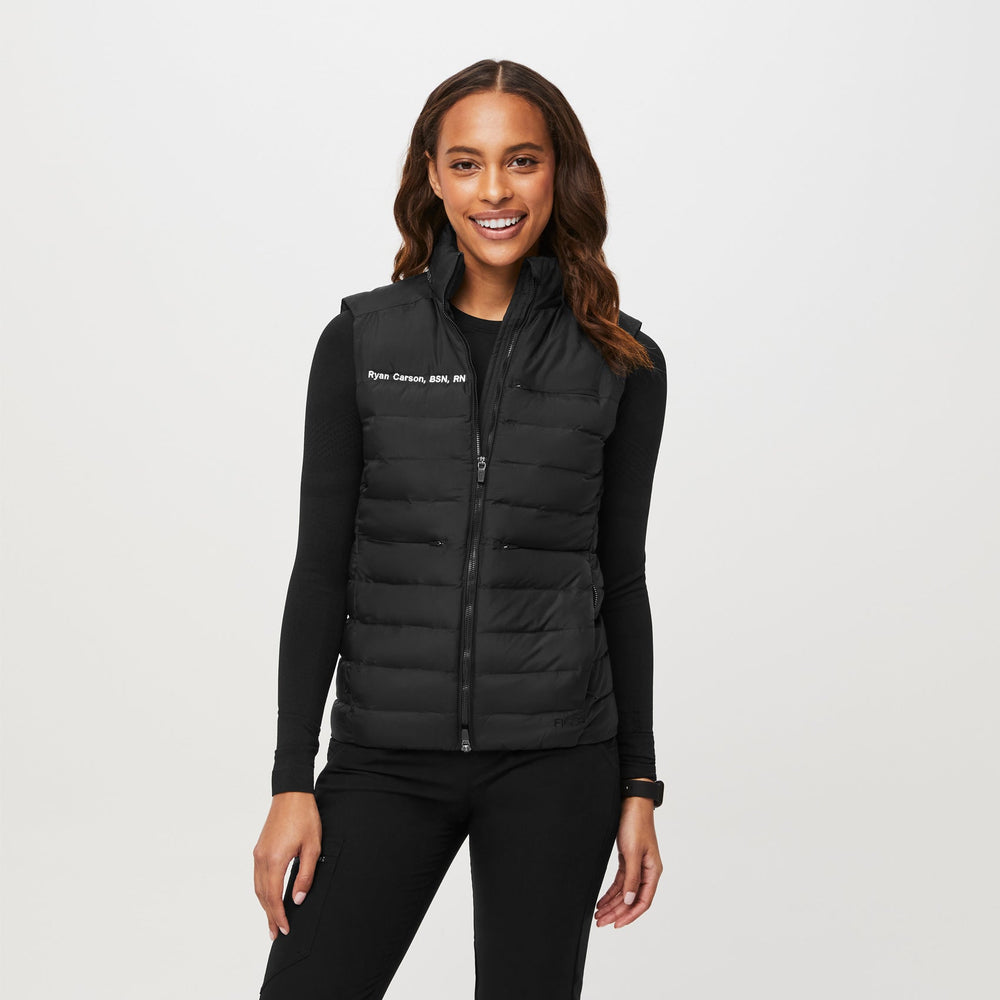 women's Black On-Shift™ Packable - Puffer Vest