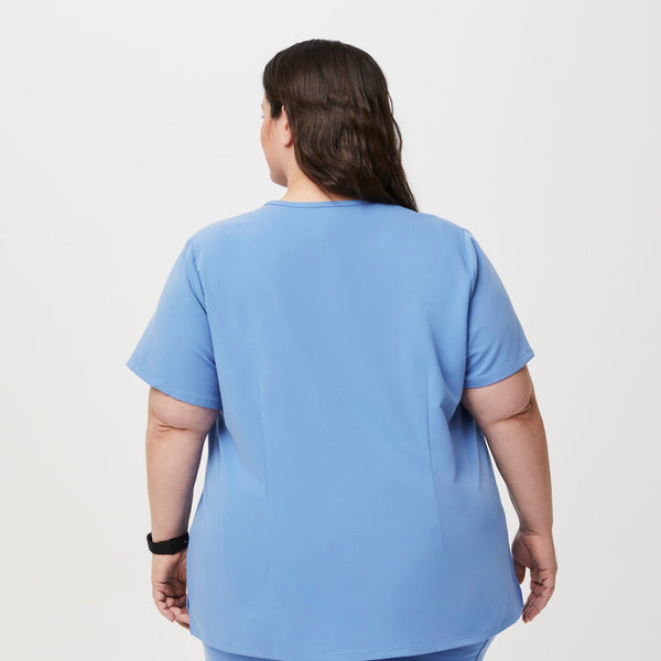 women's Ceil Blue Catarina™- One-Pocket Scrub Top (3XL - 6XL)