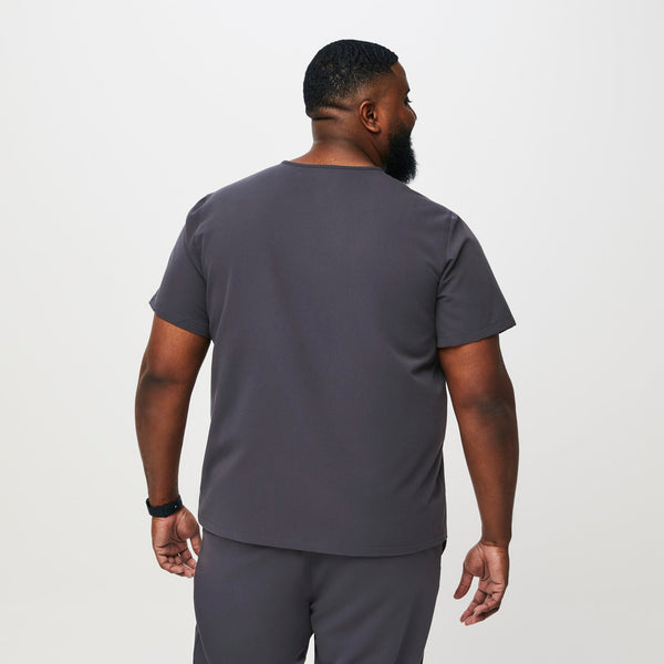 men's Charcoal Leon™- Three-Pocket Scrub Top (3XL - 6XL)