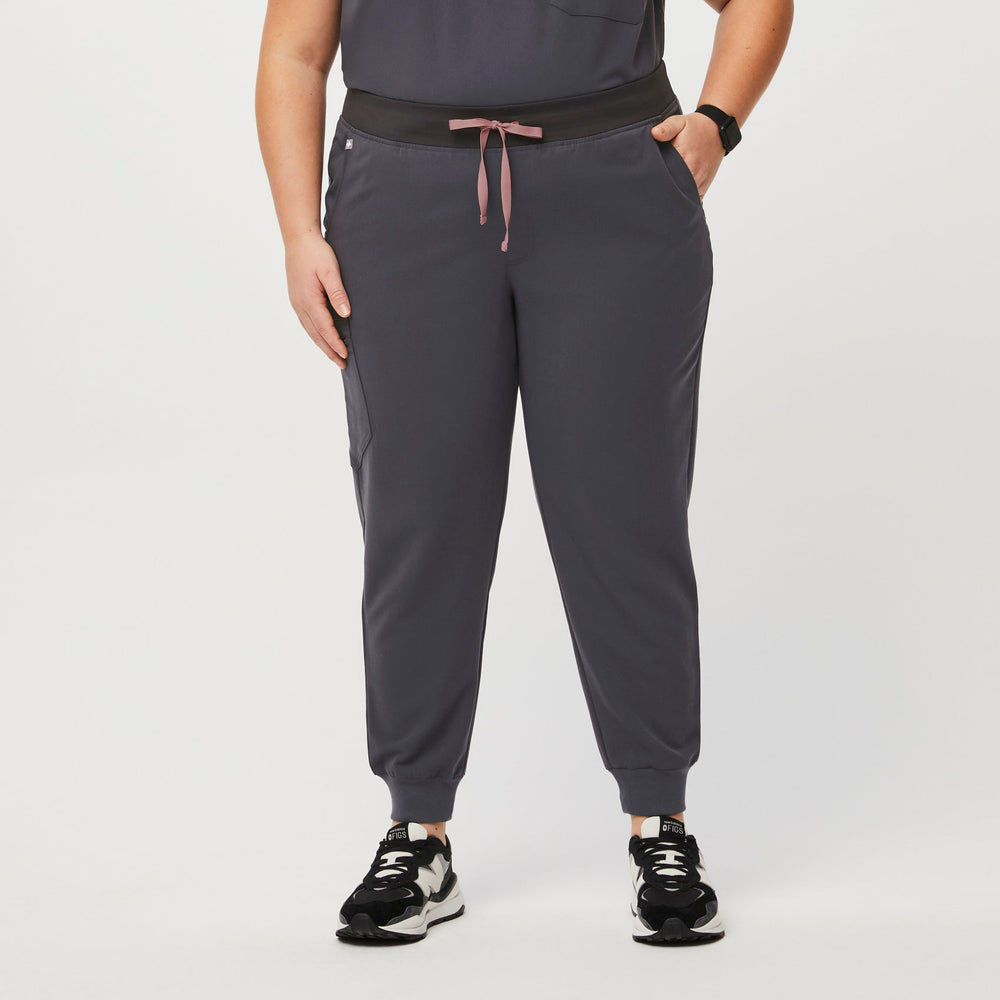 women's Charcoal Zamora™ - Jogger Scrub Pants (3XL - 6XL)