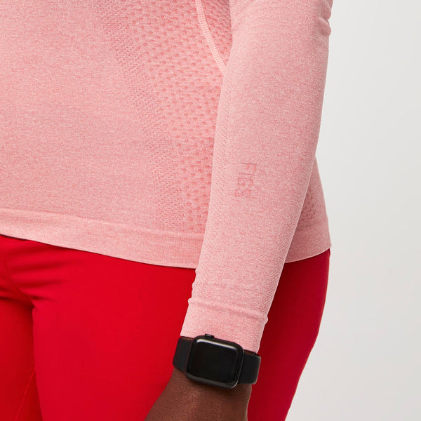 women's Heather Pop Red Salta Seamless - Longsleeve Underscrub