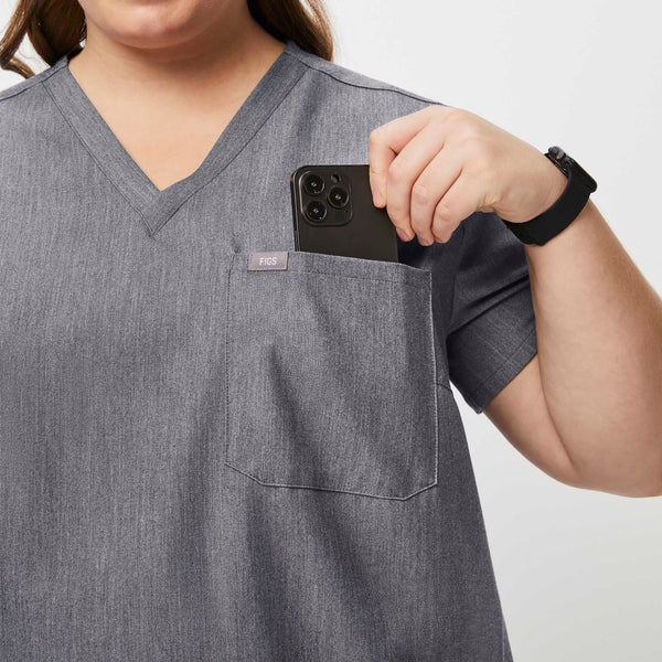 women's Graphite Catarina™- One-Pocket Scrub Top (3XL - 6XL)