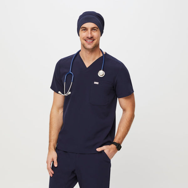 Navy Modern - Expandable Scrub Cap