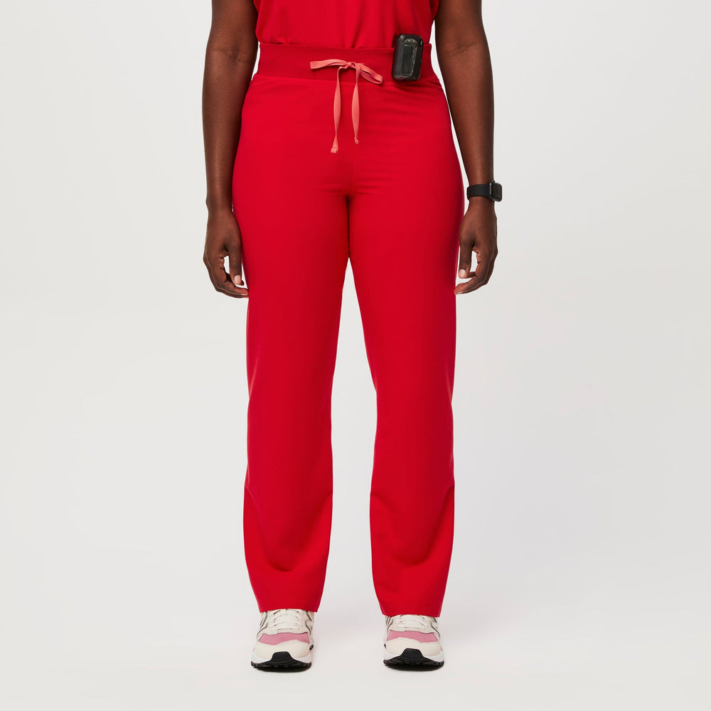 women's Pop Red Livingston™ High Waisted - Petite Basic Scrub Pants