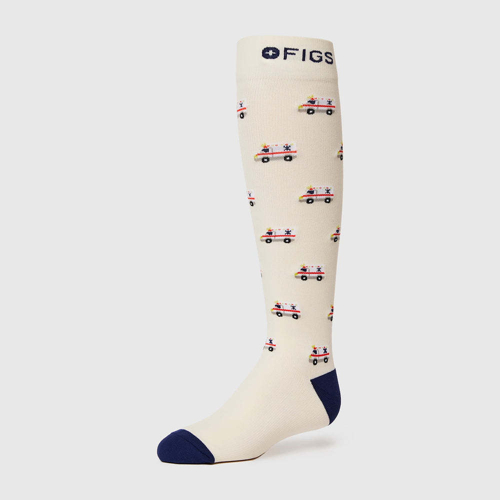 women's Cream Ambulance - Compression Socks