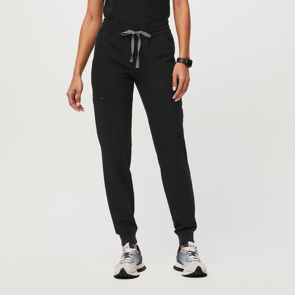 women's Black Uman Relaxed - Jogger Scrub Pants