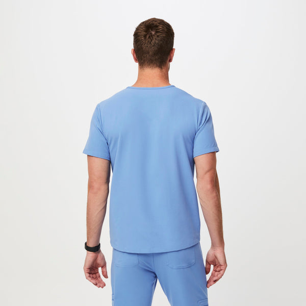 Men's Ceil Blue Chisec™ - Three-Pocket Scrub Top