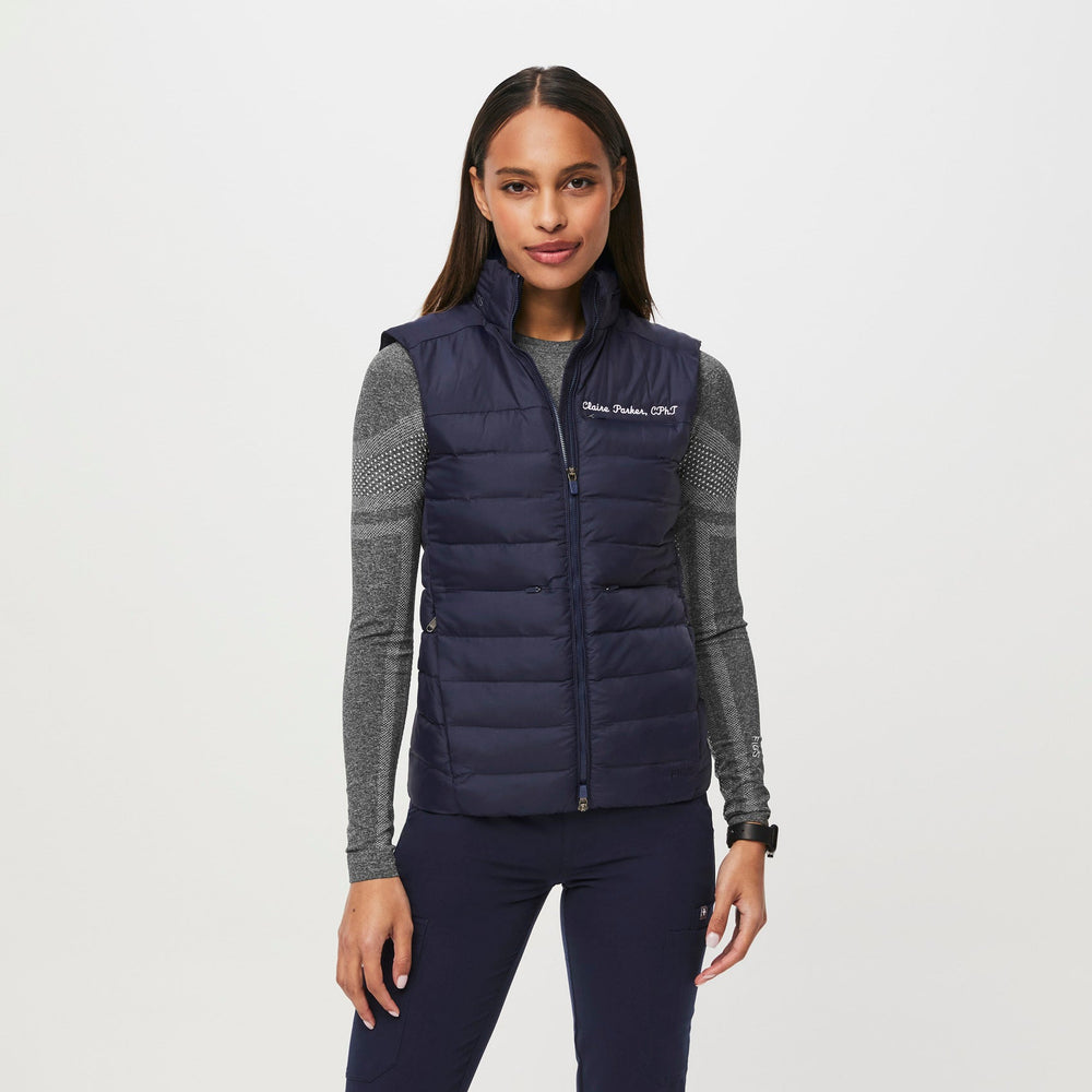 women's Navy On-Shift™ Packable - Puffer Vest