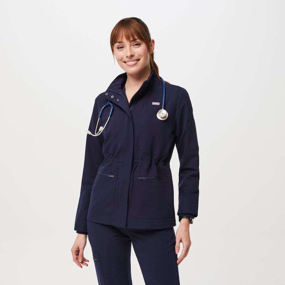 Women's Navy Page - Scrub Jacket