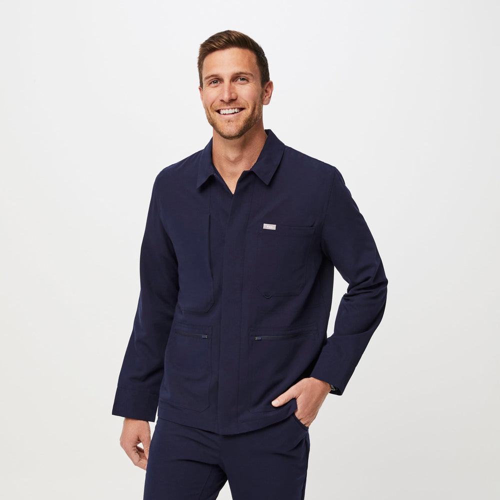 men's Navy Reed - Scrub Jacket