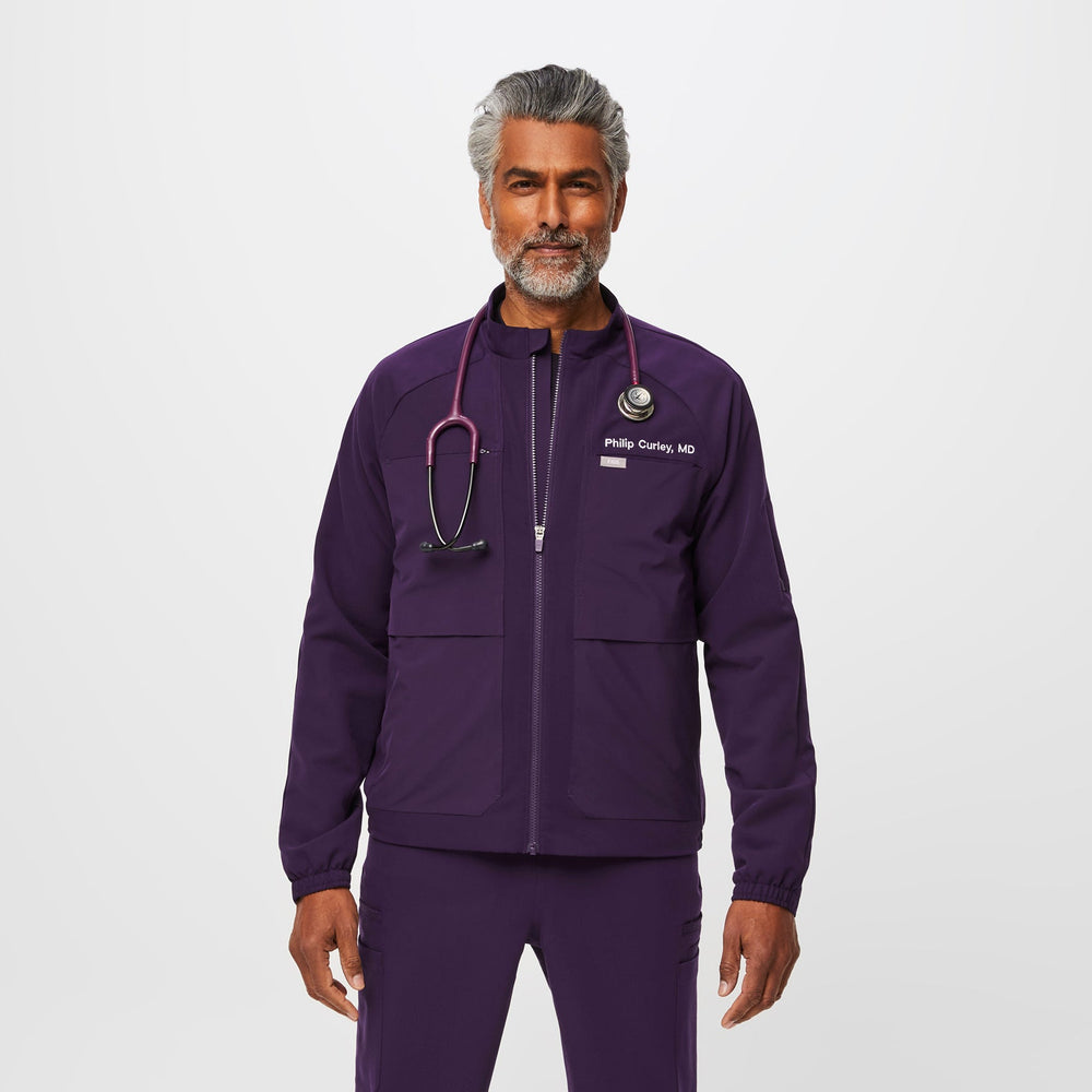 men's Purple Jam Cobaki - Double Utility Scrub Jacket