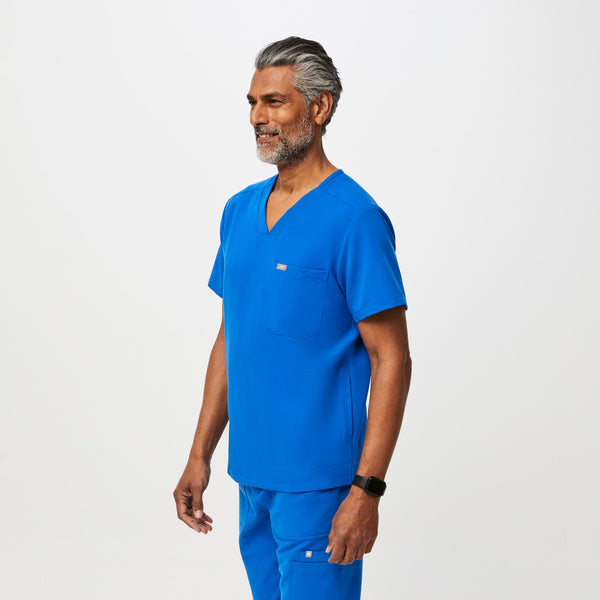 Men's Royal Blue Chisec™ - Three-Pocket Scrub Top