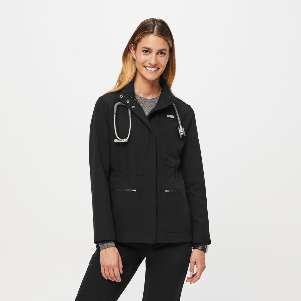 Women's Black Page - Scrub Jacket