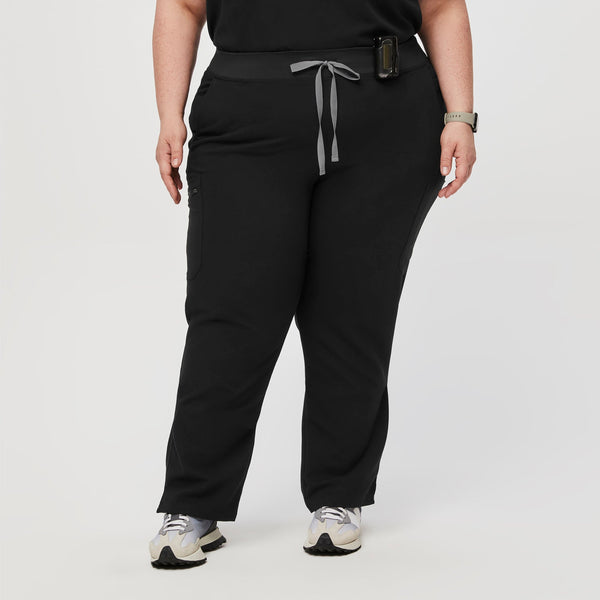 women's Black Yola™ - Tall Skinny Scrub Pants 2.0 (3XL - 6XL)