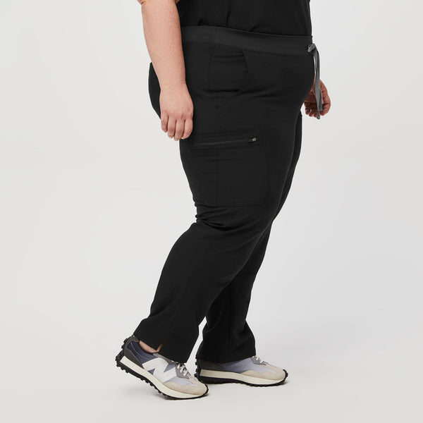 women's Black Yola™ - Petite Skinny Scrub Pants 2.0 (3XL - 6XL)