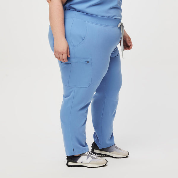 women's Ceil Blue Yola™ - Petite Skinny Scrub Pants 2.0 (3XL - 6XL)