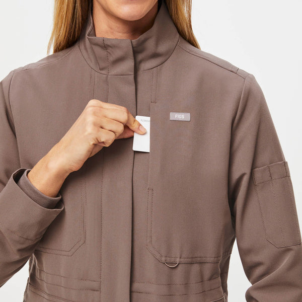 Women's Smokey Taupe Page - Scrub Jacket