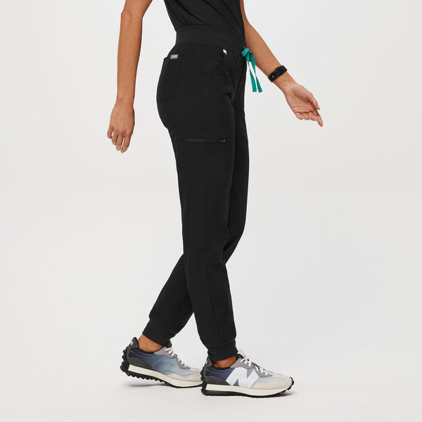 women's Black FREEX™ Lined Zamora™- Jogger Scrub Pants