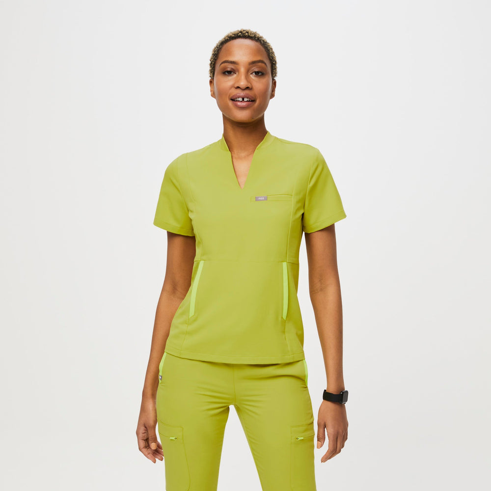 women's Limeade Slim Odesa - Scrub Top