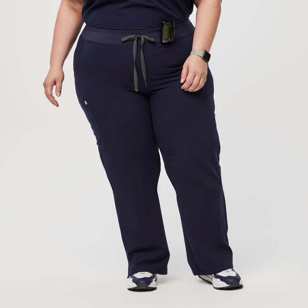 women's Navy Kade™ - Petite Cargo Scrub Pants (3XL - 6XL)