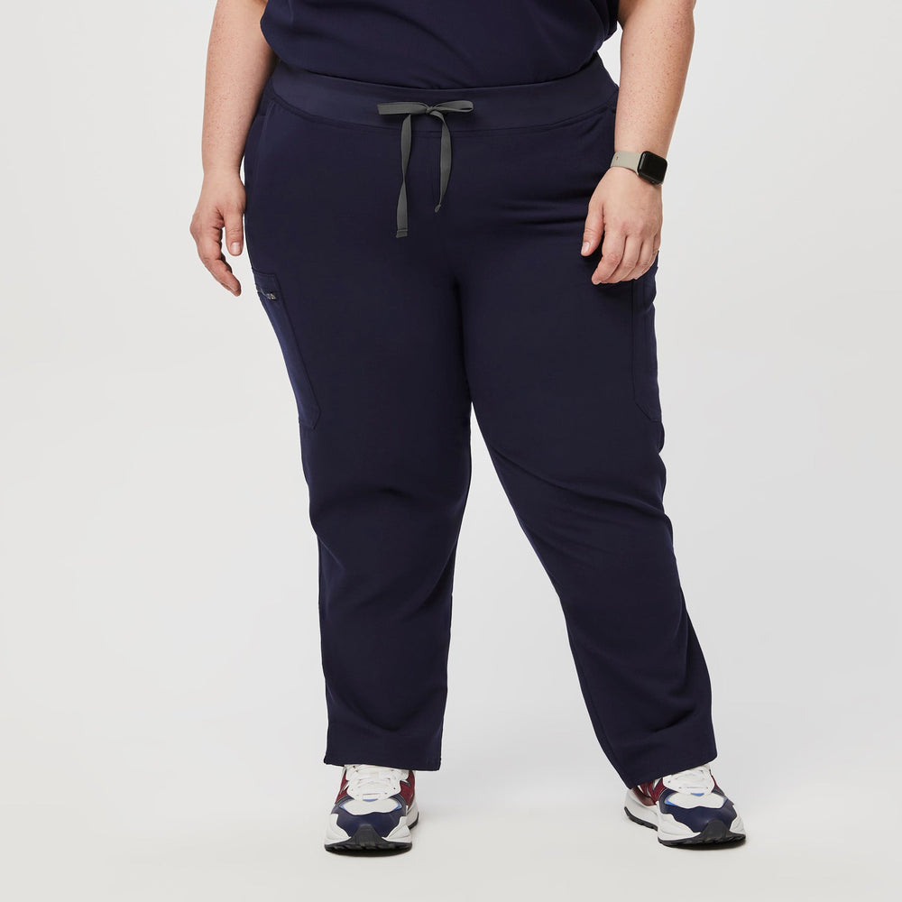 women's Navy Yola™ - Skinny Scrub Pants 2.0 (3XL - 6XL)