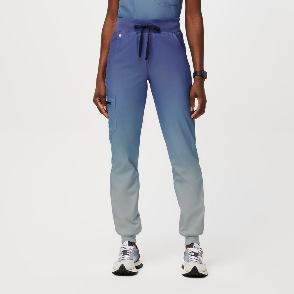 women's Ocean Mist High Waisted Zamora™ FREEx™ Lined - Jogger Scrub Pants