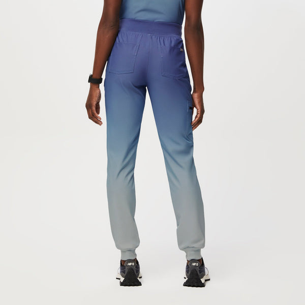 women's Ocean Mist High Waisted Zamora™ FREEx™ Lined - Tall Jogger Scrub Pants