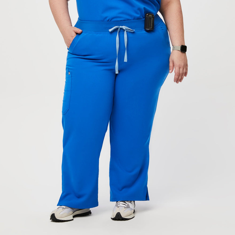 women's Royal Blue Kade™ - Petite Cargo Scrub Pants (3XL - 6XL)