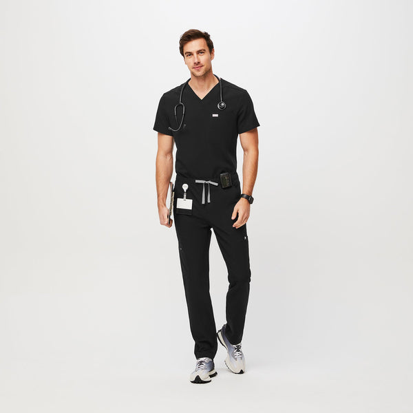 men's Black Slim Cairo™ - Short Cargo Scrub Pants