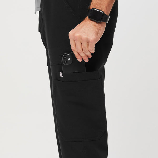 men's Black Slim Cairo™ - Short Cargo Scrub Pants