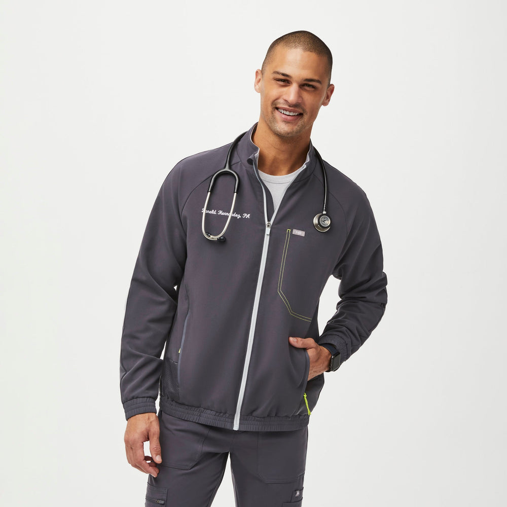 men's Charcoal Cobaki - Performance Scrub Jacket