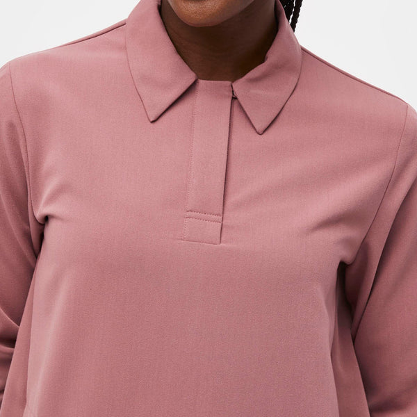 women's Mauve Nala - Longsleeve ScrubPolo™